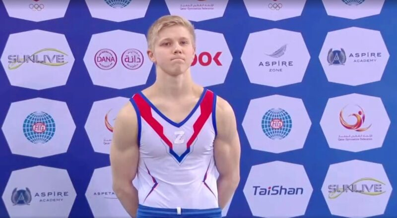 Российского гимнаста хотят отстранить от спорта за поддержку армии РФ