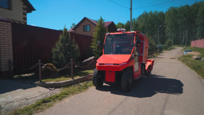 В Московской области начали выпускать электромобили для уборки дорог