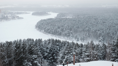 Уже больше половины территории России покрыто снегом