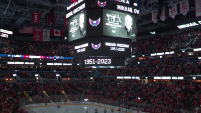 «Вашингтон Кэпиталз» начал матч в НХЛ с минуты молчания в память об отце Овечкина