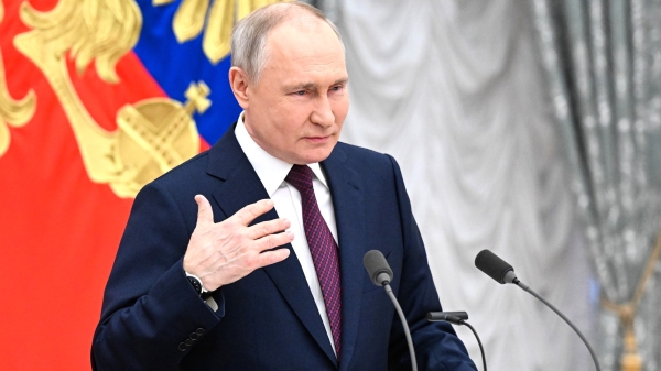 Новый опрос показал, что 77% россиян доверяют Путину