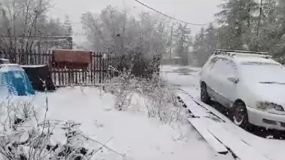 Якутский город Удачный засыпало снегом
