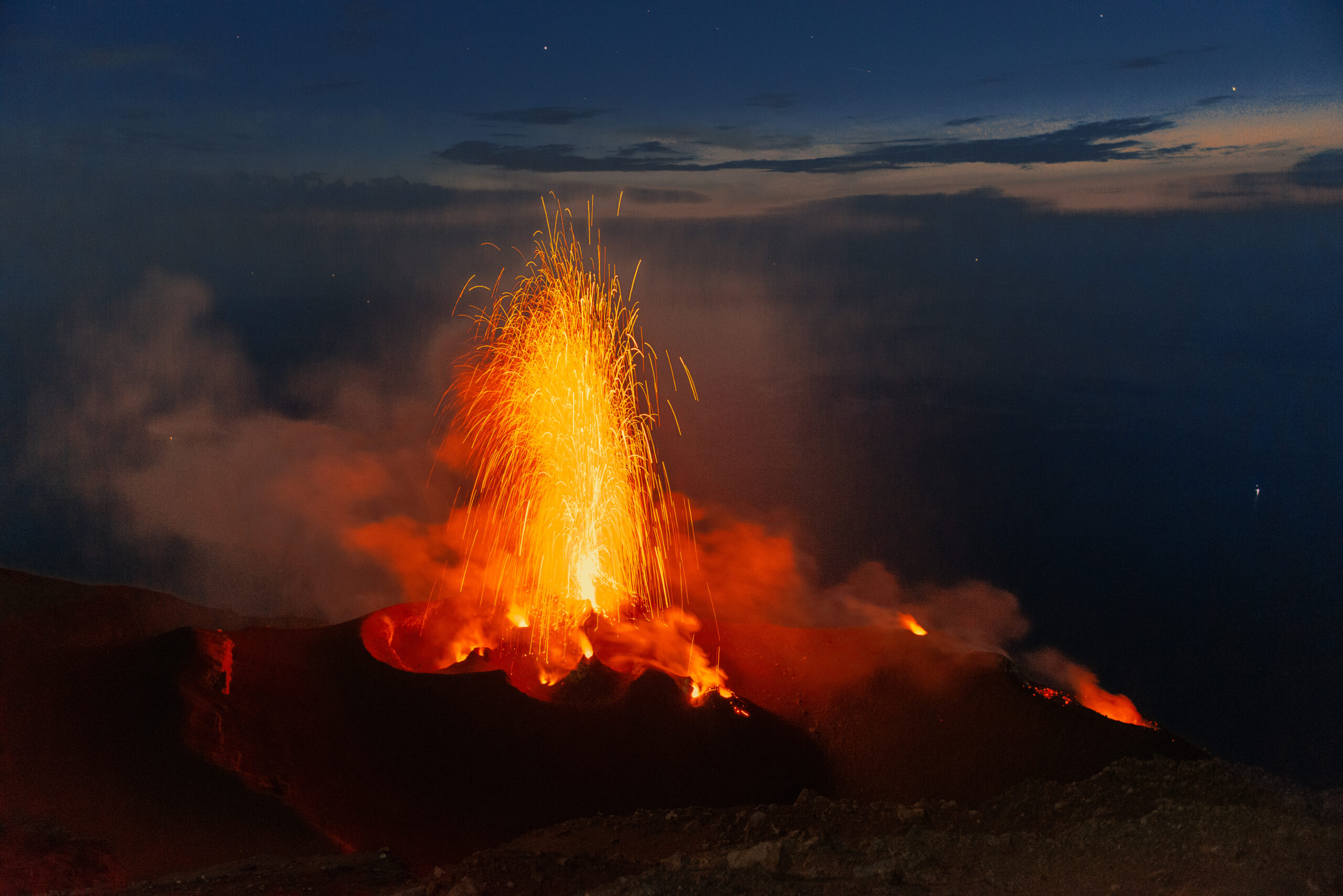 В Италии произошло извержение cицилийского вулкана Этна