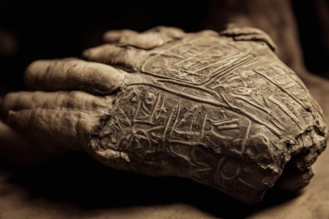Ученые нашли бронзовую руку периода железного века с таинственными эпиграфами