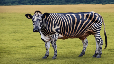 В Японии набирает популярность окраска коров как у зебры