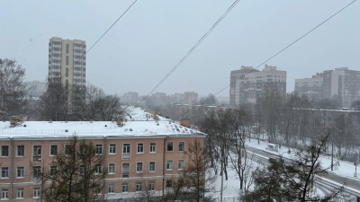 Запуск фонтанов переносится из-за апрельской метели в Санкт-Петербурге 
